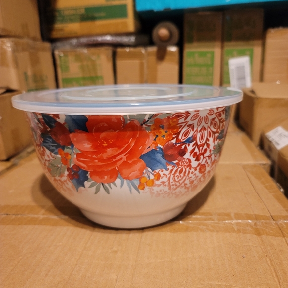 Pioneer Woman large Cheerful Rose bowl - Picture 2 of 6